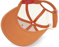 Texas Ballpark Mesh Ivory-desert Orange Trucker - American Needle