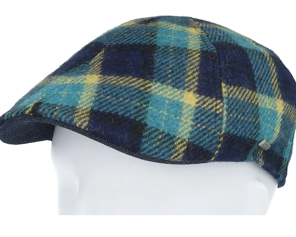 Texas Check Wool Flat Cap - Stetson