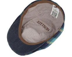 Texas Check Wool Flat Cap - Stetson