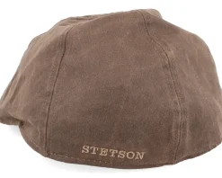 Texas Co/Pes Brown Flat Cap - Stetson