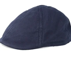 Texas Cotton 2 Navy Flat Cap - Stetson