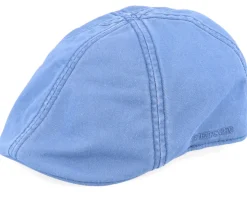 Texas Cotton Blue Flat Cap - Stetson