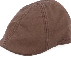 Texas Cotton Brown Flat Cap - Stetson
