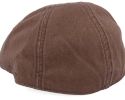 Texas Cotton Brown Flat Cap - Stetson