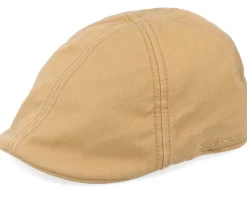 Texas Cotton Khaki Flat Cap - Stetson