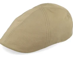 Texas Cotton Khaki Flat Cap - Stetson