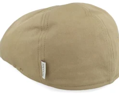 Texas Cotton Khaki Flat Cap - Stetson