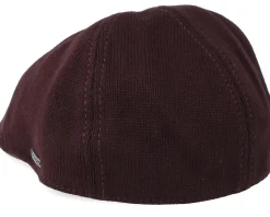 Texas Cotton Knit Dark Brown Flat Cap - Stetson