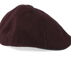 Texas Cotton Knit Dark Brown Flat Cap - Stetson