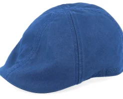 Texas Cotton Navy Flat Cap - Stetson