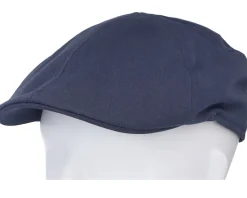 Texas Cotton Navy Flat Cap - Stetson