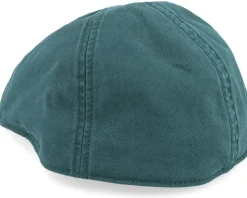 Texas Cotton Petrol Green Flat Cap - Stetson