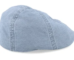 Texas Cotton/Linen Blue Flat Cap - Stetson