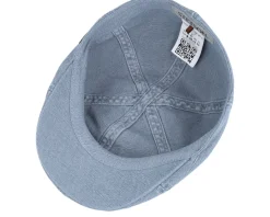 Texas Cotton/Linen Blue Flat Cap - Stetson