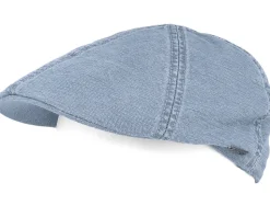 Texas Cotton/Linen Blue Flat Cap - Stetson