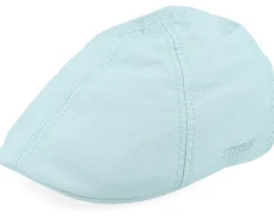 Texas Delave Organic Cotton Dusk Blue Flat Cap - Stetson