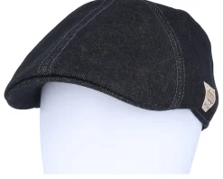 Texas Denim Black Flat Cap - Stetson