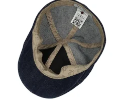 Texas Denim Sustainable Dark Denim Flat Cap - Stetson