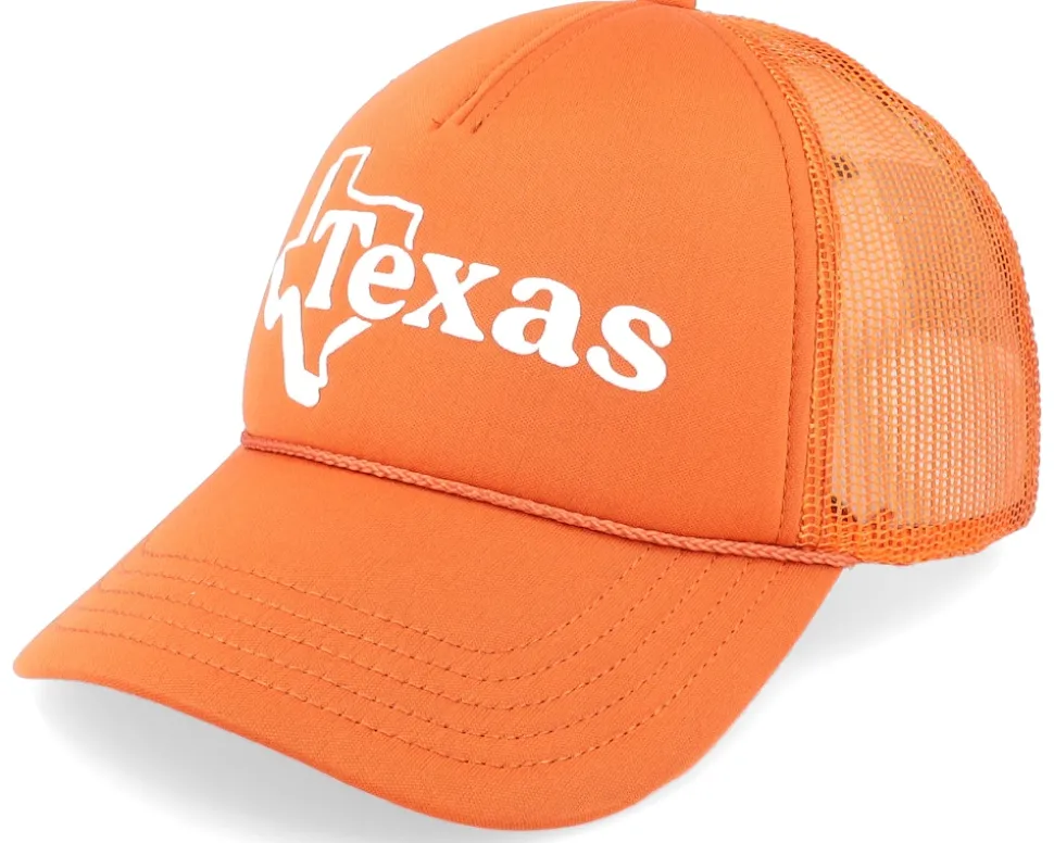 Texas Foamy Valin Texas Orange Trucker - American Needle