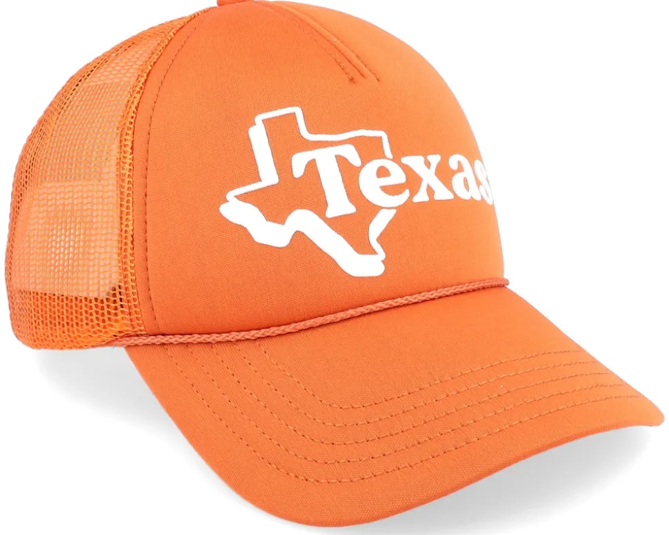 Texas Foamy Valin Texas Orange Trucker - American Needle
