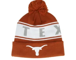 Texas Longhorns Cuffed Knit Light Rust Pom - Top of the World