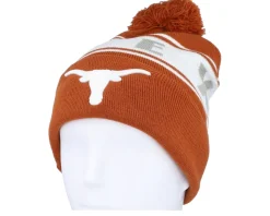 Texas Longhorns Cuffed Knit Light Rust Pom - Top of the World