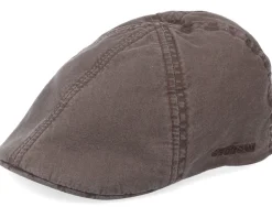 Texas Organic Cotton Brown Flat Cap - Stetson