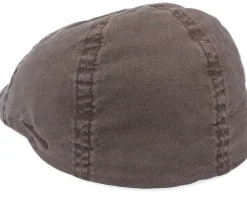 Texas Organic Cotton Brown Flat Cap - Stetson