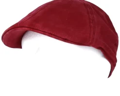 Texas Organic Cotton Burgundy Flat Cap - Stetson