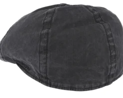 Texas Organic Cotton Dark Grey Flat Cap - Stetson