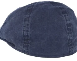 Texas Organic Cotton Navy Flat Cap - Stetson
