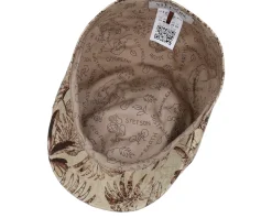 Texas Organic Linen Sustainable Beige Flat Cap - Stetson
