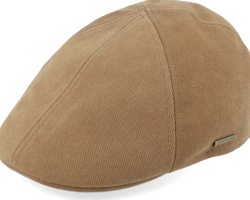 Texas Soft Cotton Brown Flatcap - Stetson