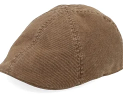 Texas Soft Cotton Brown Flat Cap - Stetson