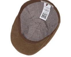 Texas Soft Cotton Brown Flat Cap - Stetson