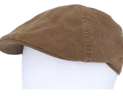 Texas Soft Cotton Brown Flat Cap - Stetson