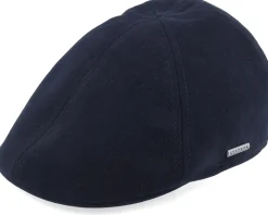 Texas Soft Cotton Navy Flat Cap - Stetson