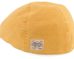 Texas Soft Cotton Yellow Flat Cap - Stetson