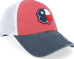 Texas Two Tone Vintage Red/Navy/White Mesh Trucker - Black Clover