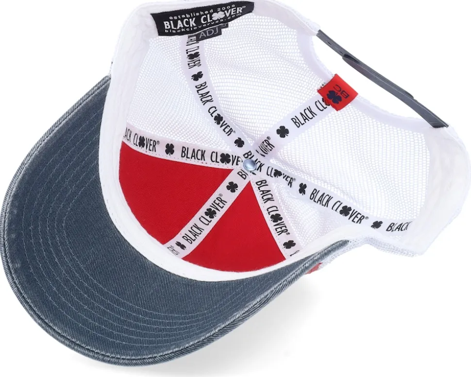 Texas Two Tone Vintage Red/Navy/White Mesh Trucker - Black Clover