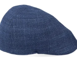 Texas Virgin Wool Silk Navy Flat Cap - Stetson
