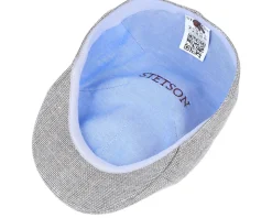 Texas Virgin Wool/Linen Grey Flat Cap - Stetson