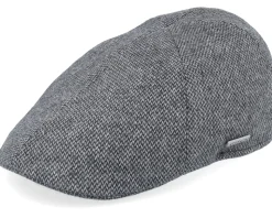 Texas Wool Anthracit/Black Flat Cap - Stetson