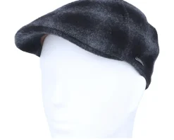 Texas Wool Check Navy Flat Cap - Stetson