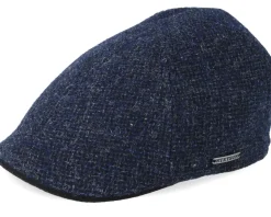 Texas Wool Navy Flat Cap - Stetson