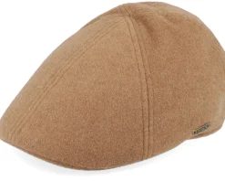 Texas Wool/Cashmere Camel Flat Cap - Stetson