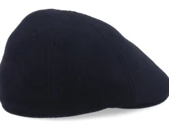 Texas Wool/Cashmere Ear Flap Black Flat Cap - Stetson