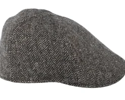 Texas Woolrich Herringbone Brown Flat Cap - Stetson