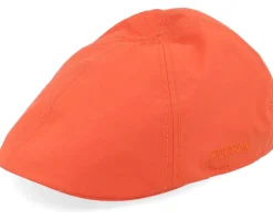 Texas Wr Bright Orange Flat Cap - Stetson