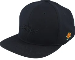 Tgn Script Big-fit Cap All Black Snapback - SQRTN
